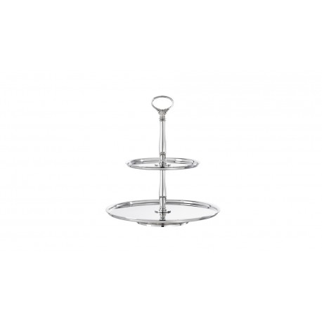 Etajera pentru prajituri placata cu argint Contour