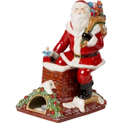 Suport lumanare Christmas Toys Memory Santa on rooftop-357693