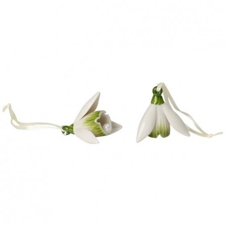 Decoratiune Paste-Set 2 ghiocei decorativi mini flower bells snowdrop-258105
