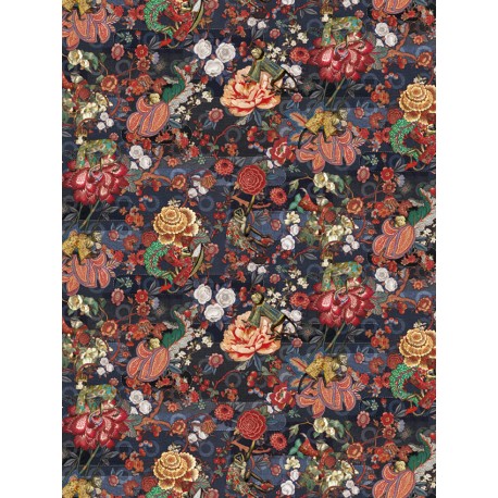 Covor 200x300 cm Rendezvous Tokyo Blue Indigo Rectangle- Moooi Carpets