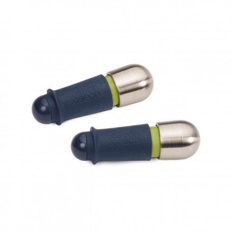 Set 2 dopuri pentru sticla, silicon/inox, Barwise Twist Lock, Joseph - J20110