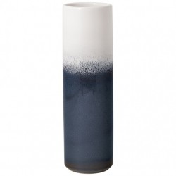 Vaza Lave Home cylinder vase bleu large, ceramica, 25 cm - 416642