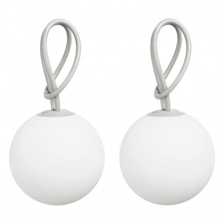 Set 2 lustre Bolleke light grey, Fatboy - 105453