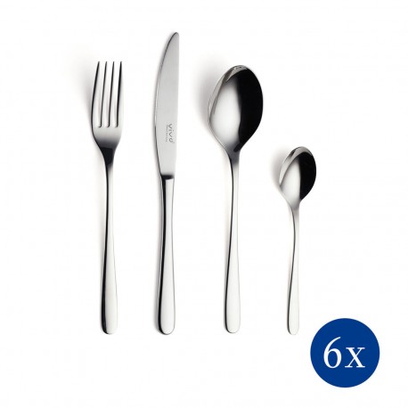 Set tacamuri 24 piese, Like Villeroy & Boch, New Fresh Basic, inox 18/10-357860