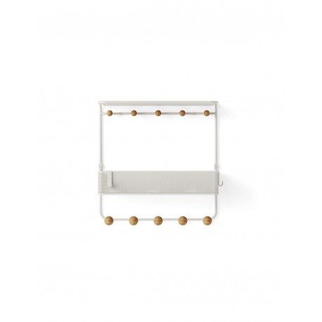 Cuier/organizator Estique, Umbra,otel inoxidabil, alb 374576
