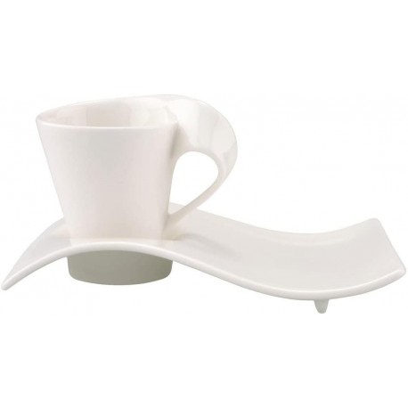 Ceasca espresso Newwave cu farfurie portelan alb Villeroy and Boch 398927/249762