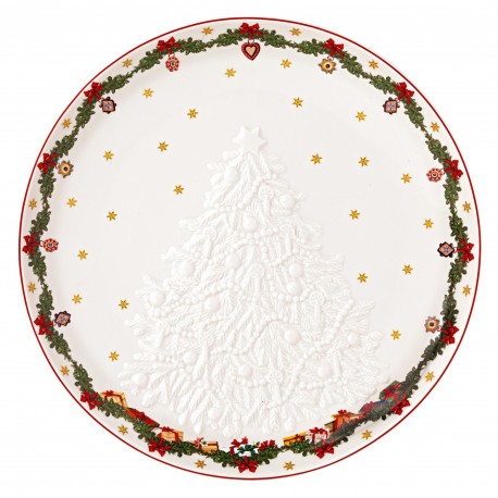 Platou portelan 25 cm , Toy's Fantasy bowl with tree relief - 410930