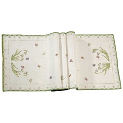 Traversa masa Colourful spring snowdrop 144x47cm, Villeroy&Boch 364134