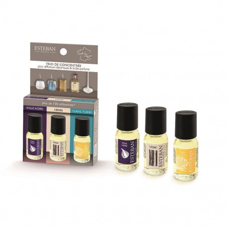 Set 3 esente ulei Figue Noire-Cedre-Ylang Ylang - Esteban Paris, KIT-028, 094477