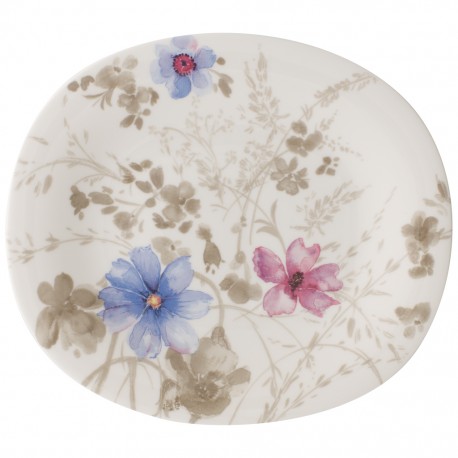 Farfurie ovala pentru aperitiv Mariefleur Gris basic, Villeroy&Boch-238558