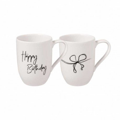 Set 2 cani Statement Happy Birthday, Villeroy&Boch-439351