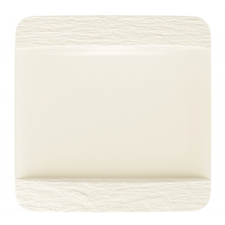 Farfurie intinsa Villeroy & Boch Manufacture Rock Blanc 28x28cm, 391543