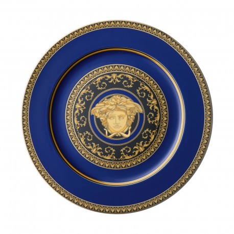 Platou portelan 30cm, Medusa blue, Versace, 300383