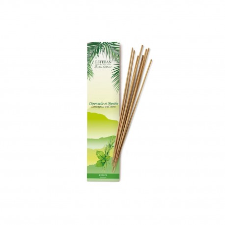 Set 20 betisoare parfumate, 30 cm lemongrass&mint, Esteban Paris- BCM-025