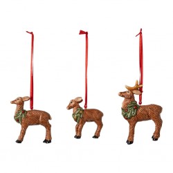 Set 3 decoratiuni brad Nostalgic Ornaments Deer family- Villeroy and Boch, 392588