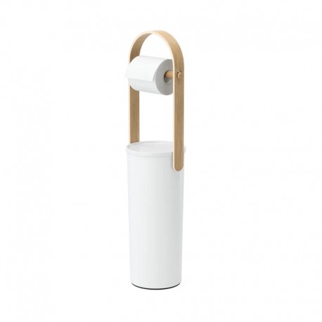 Suport hartie igienica Bellwood Umbra, alb/natur, 439749