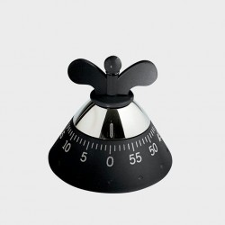 Timer/cronometru bucatarie Alessi negru, termoplastic - A09 B