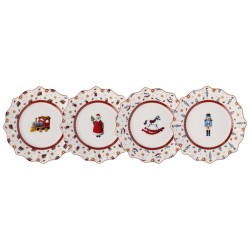 Set 4 farfurii aniversare Toy's Delight -Villeroy and Boch, portelan, multicolor, 244 mm