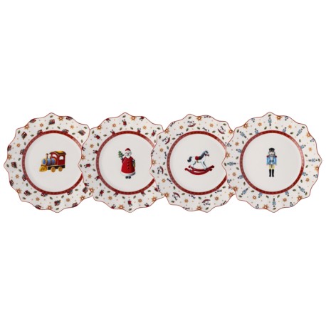 Set 4 farfurii aniversare Toy's Delight -Villeroy and Boch, portelan, multicolor, 244 mm