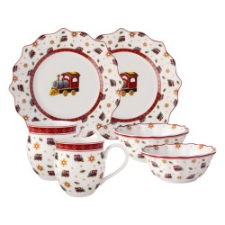 Set  6 piese mic dejun Toy's Delight Locomotive - Villeroy and Boch, 2 persoane,  36 x 25 x 14 cm, 456426