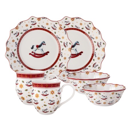 Set  6 piese mic dejun Toy's Delight Rocking Horse - Villeroy and Boch, 2 persoane,  36 x 25 x 14 cm, 456433