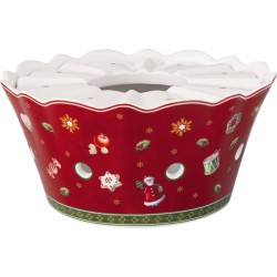 Incalzitor ceainic Toy's Delight- Villeroy and Boch, portelan, alb/rosu, 16 cm - 449442