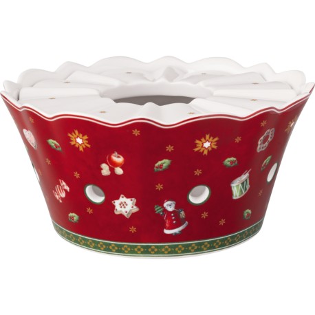 Incalzitor ceainic Toy's Delight- Villeroy and Boch, portelan, alb/rosu, 16 cm - 449442