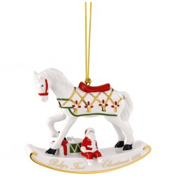 Ornament Christmas classics Rocking Horse 2025- Villeroy and Boch, portelan, 109 x 38 x 89 mm - 449473