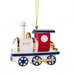 Ornament Christmas classics Locomotive 2025- Villeroy and Boch, portelan, 92 x 48 x 84 mm - 450233