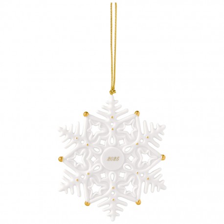 Ornament Christmas classics Snowflake 2025- Villeroy and Boch, portelan, 91 x 7 x 105 mm - 450226