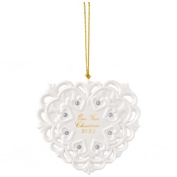Ornament Christmas classics Heart 2025- Villeroy and Boch, portelan, 105 x 7 x 95 mm - 450202