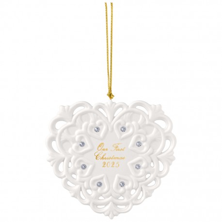 Ornament Christmas classics Heart 2025- Villeroy and Boch, portelan, 105 x 7 x 95 mm - 450202