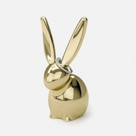 Suport bijuterii Zoola Bunny Umbra, nichel, auriu,4.4x4x7.6cm