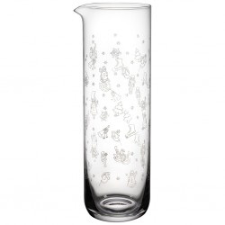 Carafa apa/suc Toy's delight - Villeroy&Boch, sticla, model gravat tematica Craciun, transparenta, 1000 ml - 449145