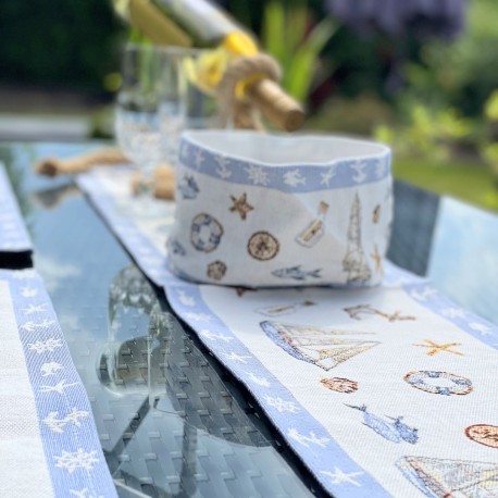 Cosulet textil pentru paine Sealife Sander, multicolor, 600788 fb 40, 054114