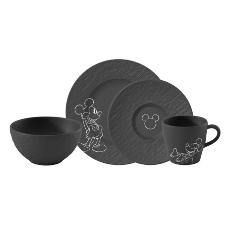 Villeroy&Boch Manufacture Rock - Set mic dejun Mickey Mouse, 4 piese , 460935