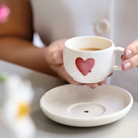 Ceasca espresso cu farfurie With Love/Sending Love, Villeroy&Boch,60ml/12 cm, 452244/452251