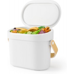 Cos gunoi Bellwood Umbra, pentru resturile de mancare, plastic, alb 4 l -446075