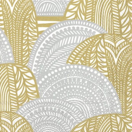 Set 20 servetele hartie Vuorilaakso gold/silver Ihr, 33x33 cm -610882