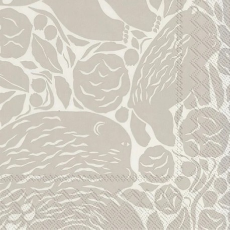 Set 20 servetele hartie Marimekko Karhuemo Bears, culoare crem, IHR, 697326