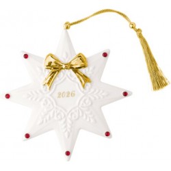 Ornament stea 2026 portelan, Christmas Classics, 113x9x113 mm - Villeroy and Boch - 461369