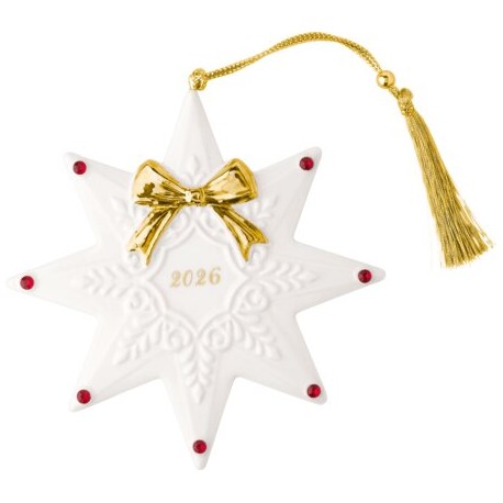 Ornament stea 2026 portelan, Christmas Classics, 113x9x113 mm - Villeroy and Boch - 461369
