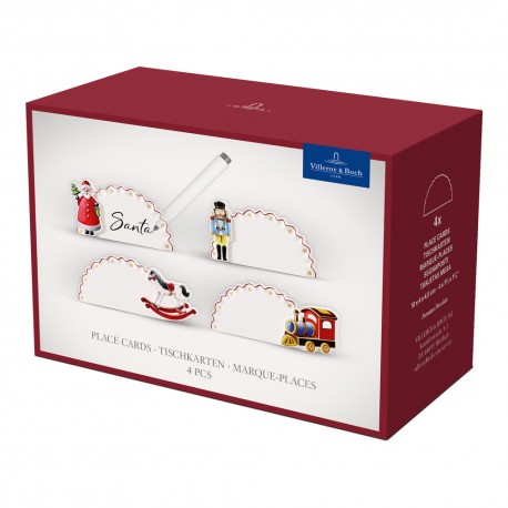 Set 4 placute pentru nume, din portelan, Toy's Delight, Villeroy&Boch-461116