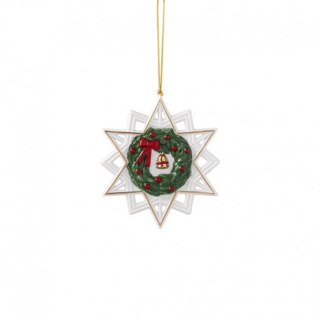 Ornament Star Christmas Classics Villeroy and Boch, portelan,9.6 x 1.3 x 10.7 cm, 440753