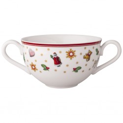 Ceasca pentru supa Toy delight-Villeroy and Boch, portelan, alb/rosu, 0.25 l - 449459