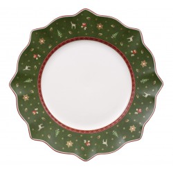 Farfurie intinsa Toy delight flat plate green