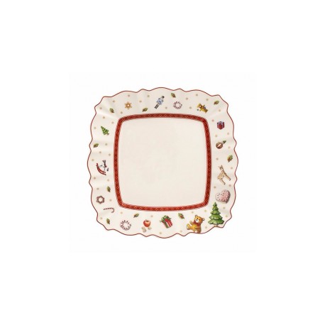 Farfurie aperitiv Square Toy delight white