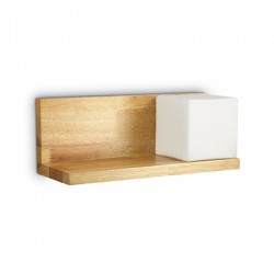 Aplica cu polita din lemn, Toledo-2AP1 Ideal Lux, cod 180106